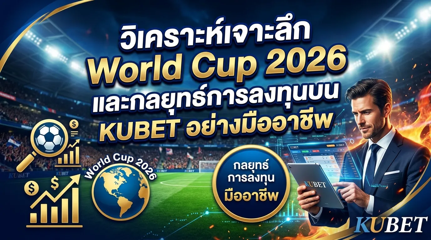 วิเคราะห์เจาะลึก World Cup 2026 และกลยุทธ์การลงทุนบน KUBET อย่างมืออาชีพ